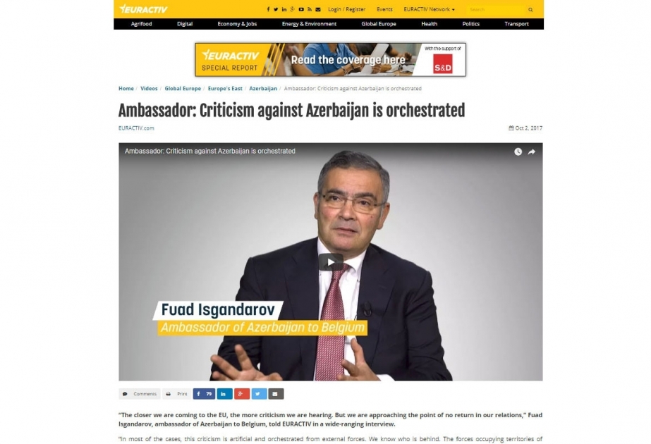 "Azerbaijan and Europe, are in favor of stronger relationship"