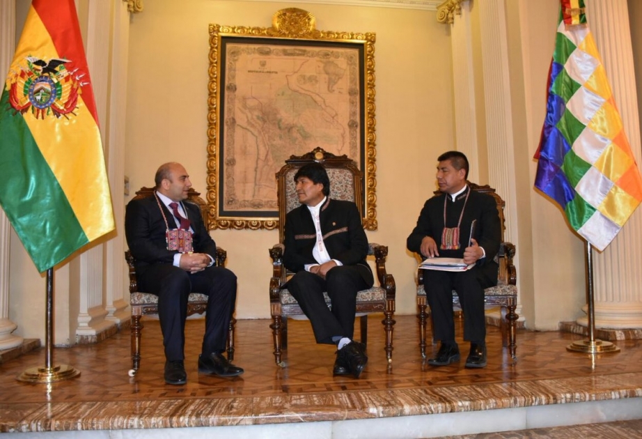 Azərbaycan səfiri etimadnaməsini Boliviya Prezidentinə təqdim edib