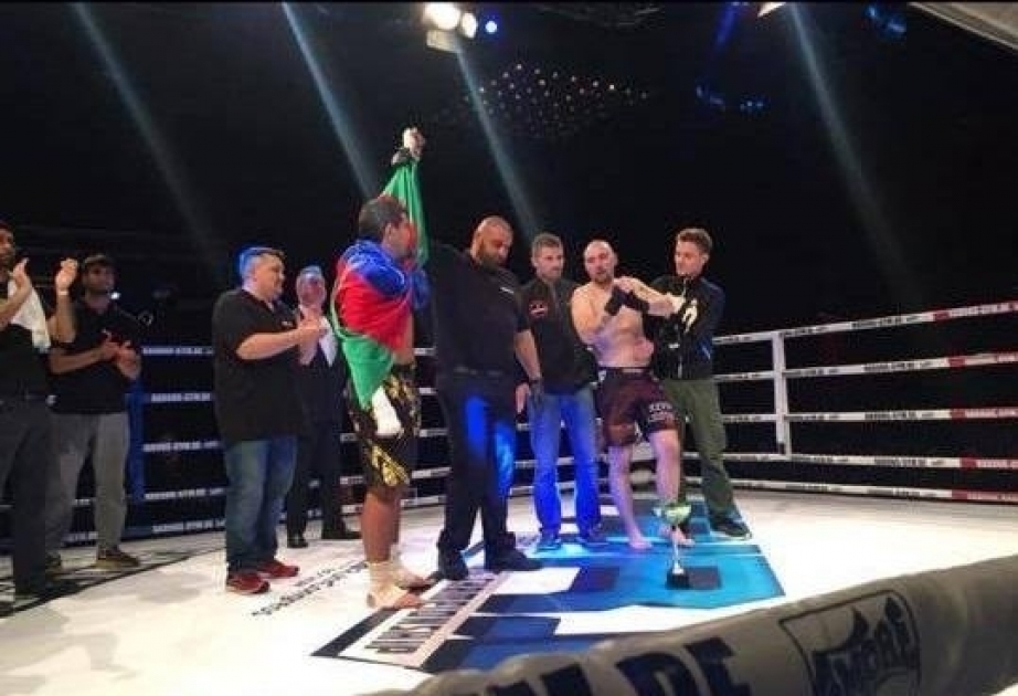Azerbaijani professional kickboxer becomes champion in Germany