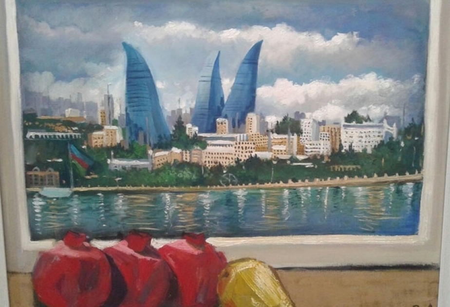 افتتاح معرض رسامات شابات اذربيجانيات في ابوظبي