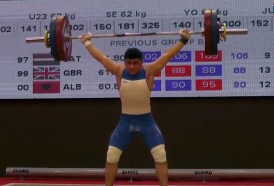 Azərbaycanın gənc ağır atletləri Avropa çempionatının ilk günündə 2 medal qazanıblar