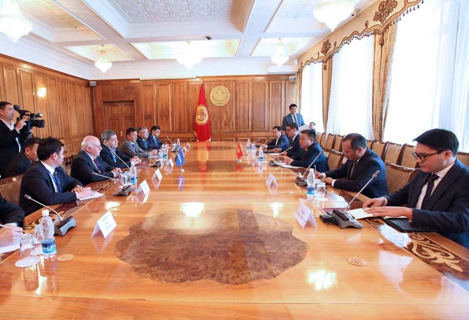 Qırğızıstan parlamentinin başçısı TürkPA-nın nümayəndə heyəti ilə görüşüb