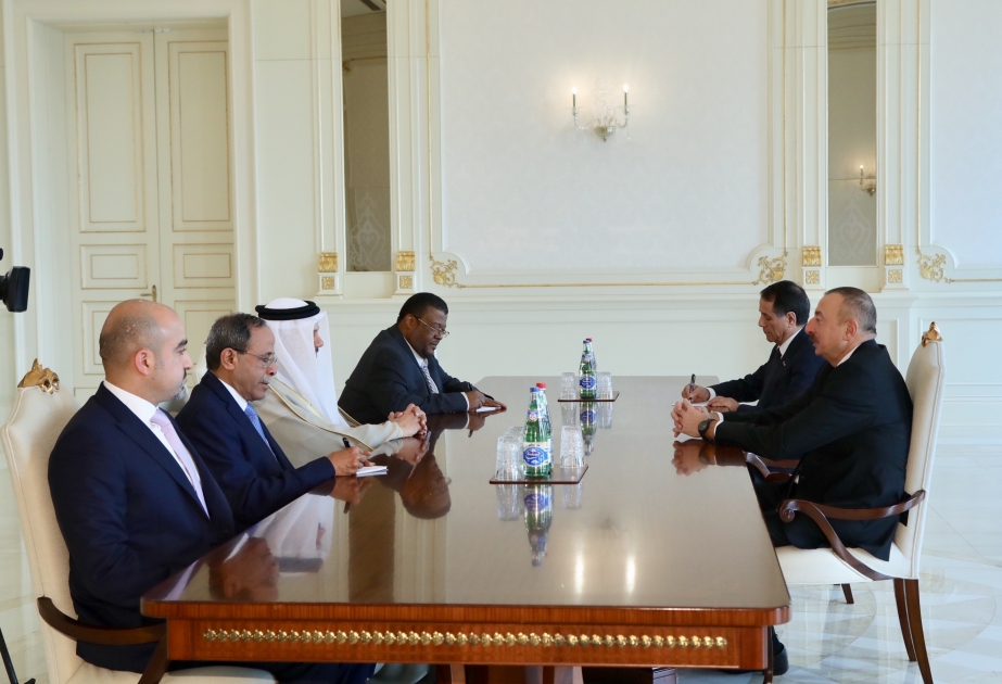 President Ilham Aliyev received delegation of Cooperation Council for Arab States of Gulf VIDEO