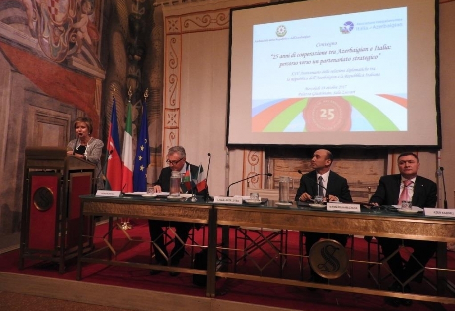 Conference highlighting 25th anniversary of establishment of Azerbaijani-Italian diplomatic relations held in Rome