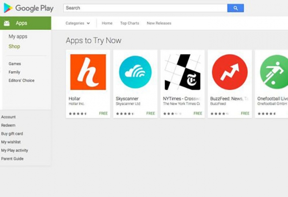 “Google Play” proqramlar mağazasında yeni “Instant Apps” funksiyası istifadəyə verilib
