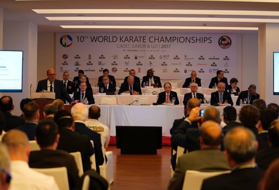 President of Azerbaijan National Karate Federation attends WKF Extraordinary Congress