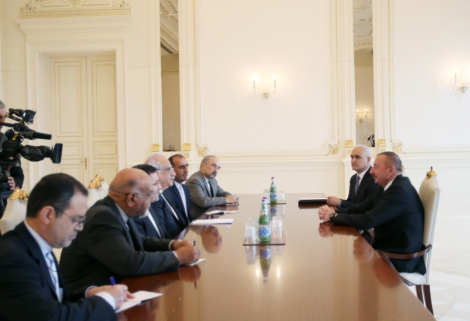 Staatspräsident Ilham Aliyev empfängt iranische Delegation VIDEO