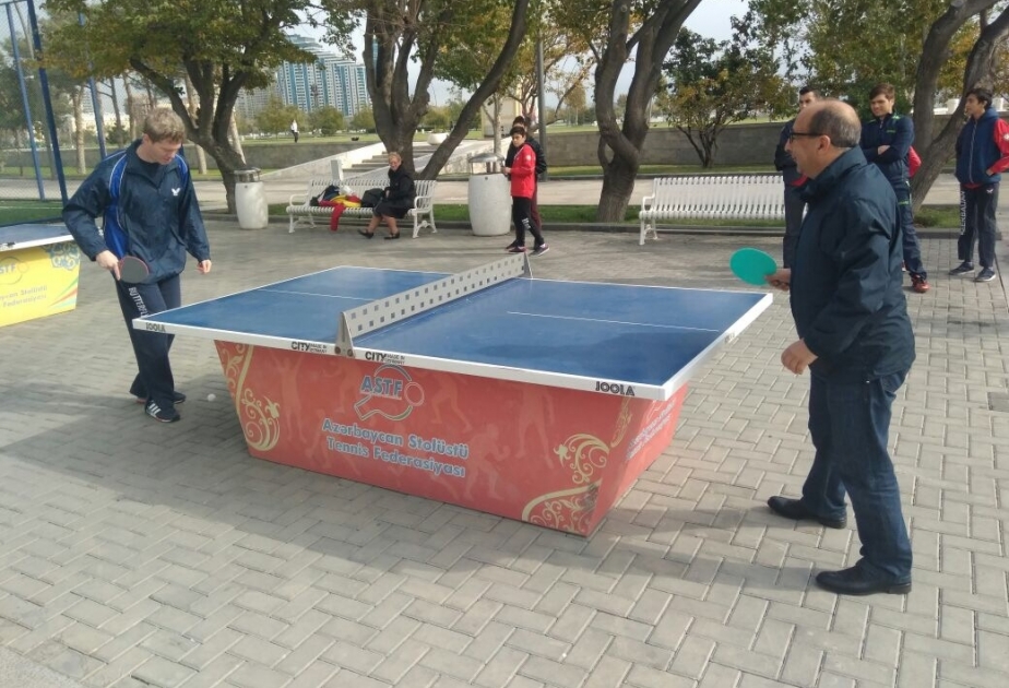 Bakı Bulvarında stolüstü tennis üzrə növbəti festival keçirilib