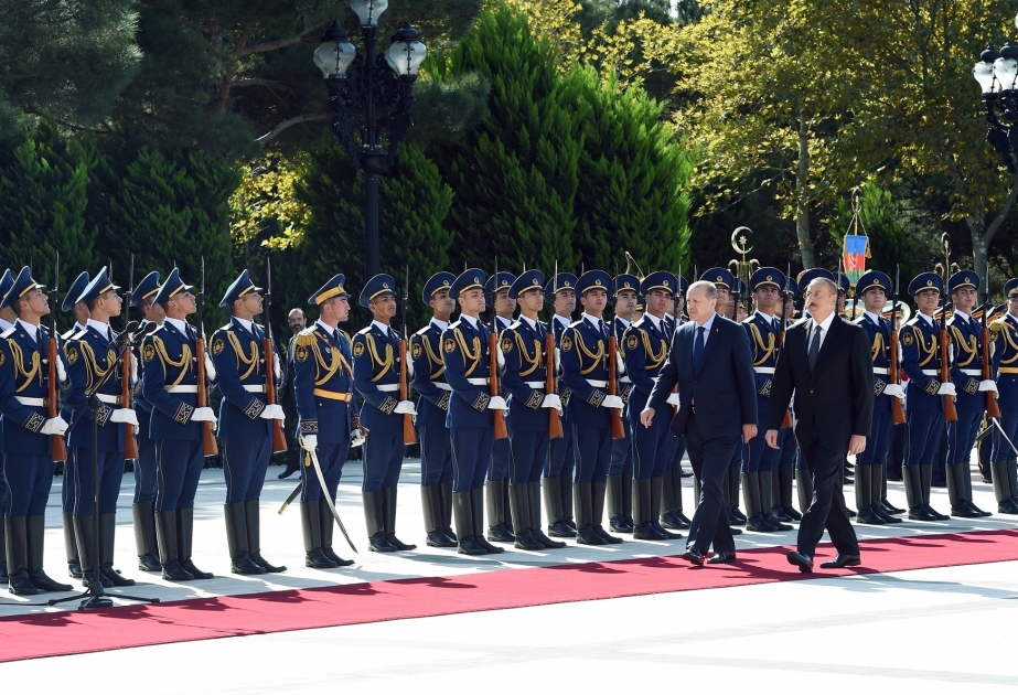Official welcome ceremony was held for Turkish President Recep Tayyip Erdogan VIDEO