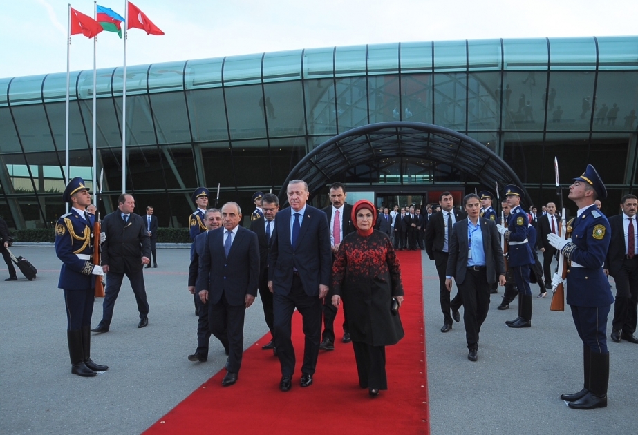 Le président turc Recep Tayyip Erdogan termine sa visite en Azerbaïdjan