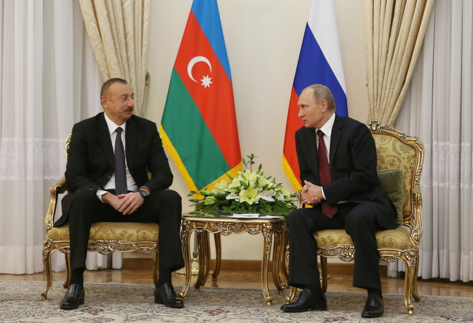 Azərbaycan Prezidenti İlham Əliyevin və Rusiya Prezidenti Vladimir Putinin görüşü  YENİLƏNİB VİDEO