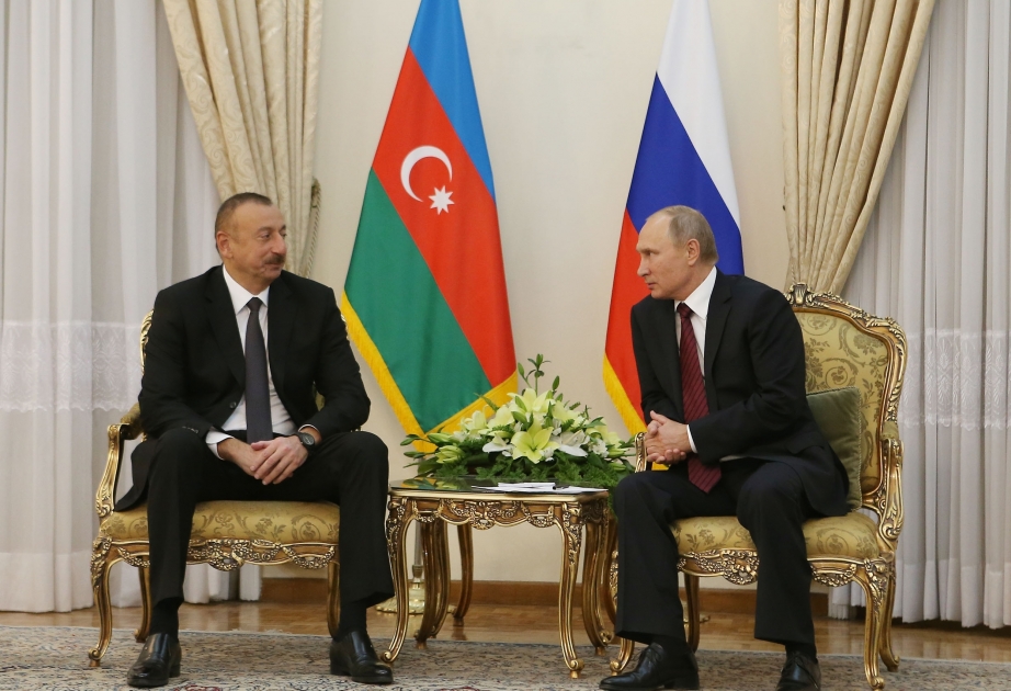 Entretien des présidents Ilham Aliyev et Vladimir Poutine à Téhéran VIDEO