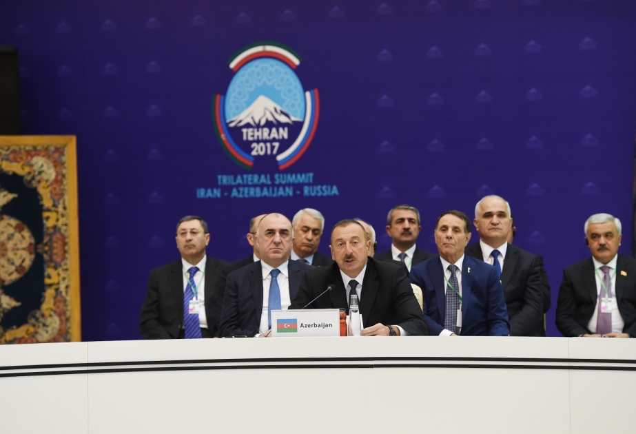 Sommet tripartite des présidents azerbaïdjanais, iranien et russe à Téhéran VIDEO