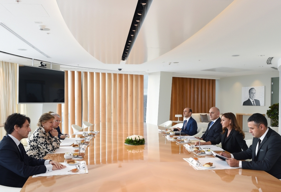 First Vice-President Mehriban Aliyeva met with delegation led by Vice President of Italian Senate Linda Lanzillotta