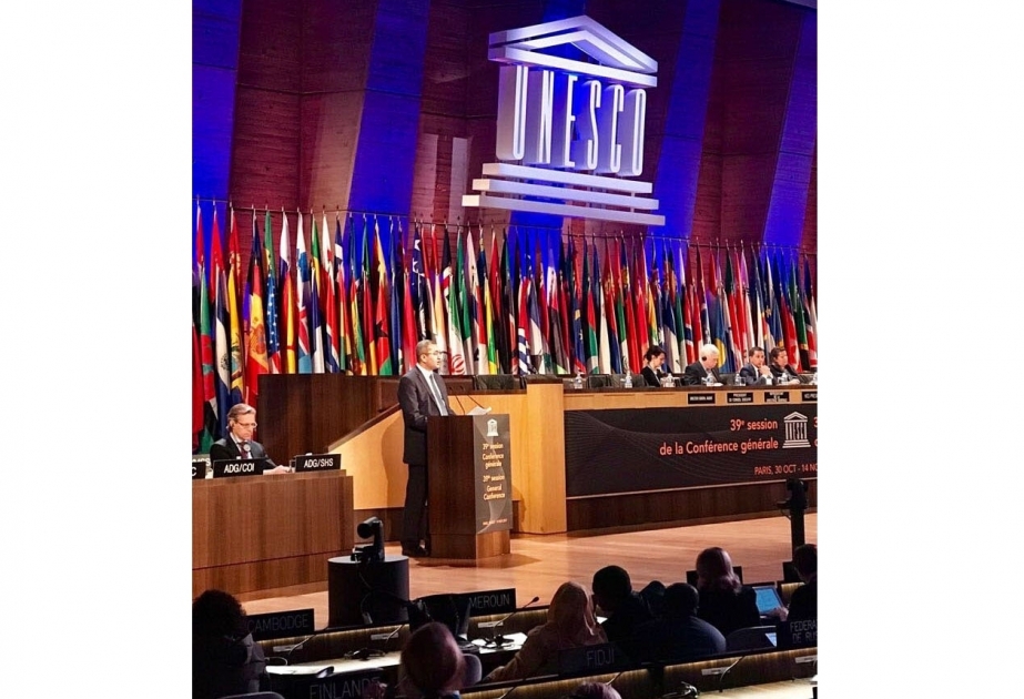 Secretary-General of Azerbaijan's National Commission for UNESCO addresses General Policy Debates of 39th session of UNESCO General Conference