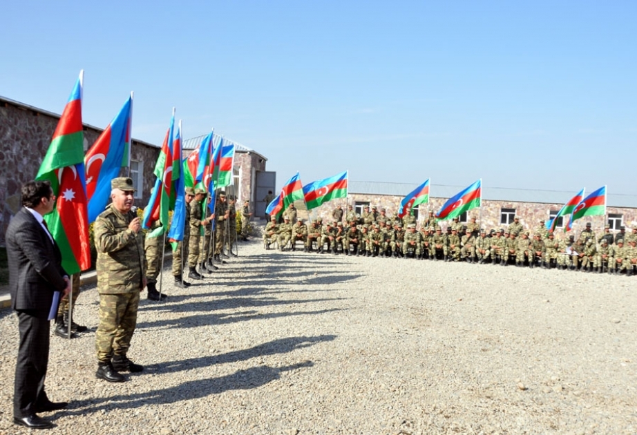 “Bayraq kimliyimiz, varlığımızdır!” devizi altında hərbi vətənpərvərlik tədbirlərinə start verilib