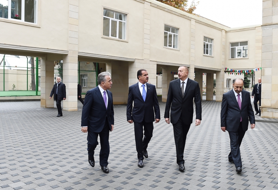 President Ilham Aliyev viewed secondary school No 1 in Ganja after major overhaul VIDEO
