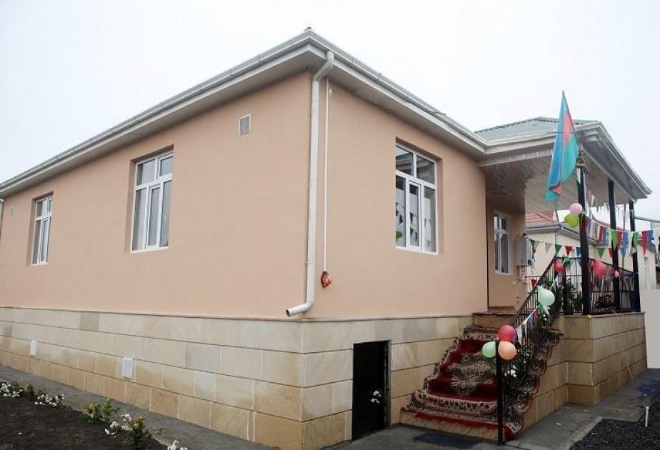 В Загатальском районе для семьи Национального героя построен индивидуальный дом