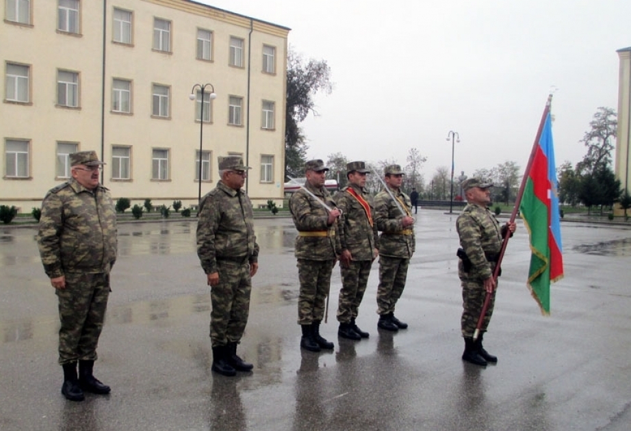 Battle Flag presented to military unit of Azerbaijani Air Force