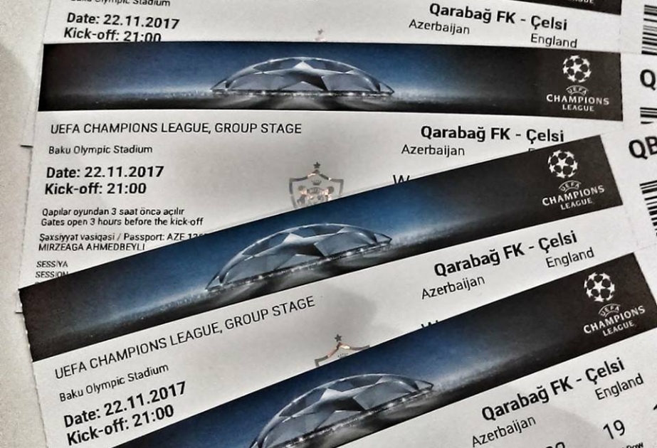 “Qarabağ”-“Çelsi” matçına 50 mindən çox bilet satılıb
