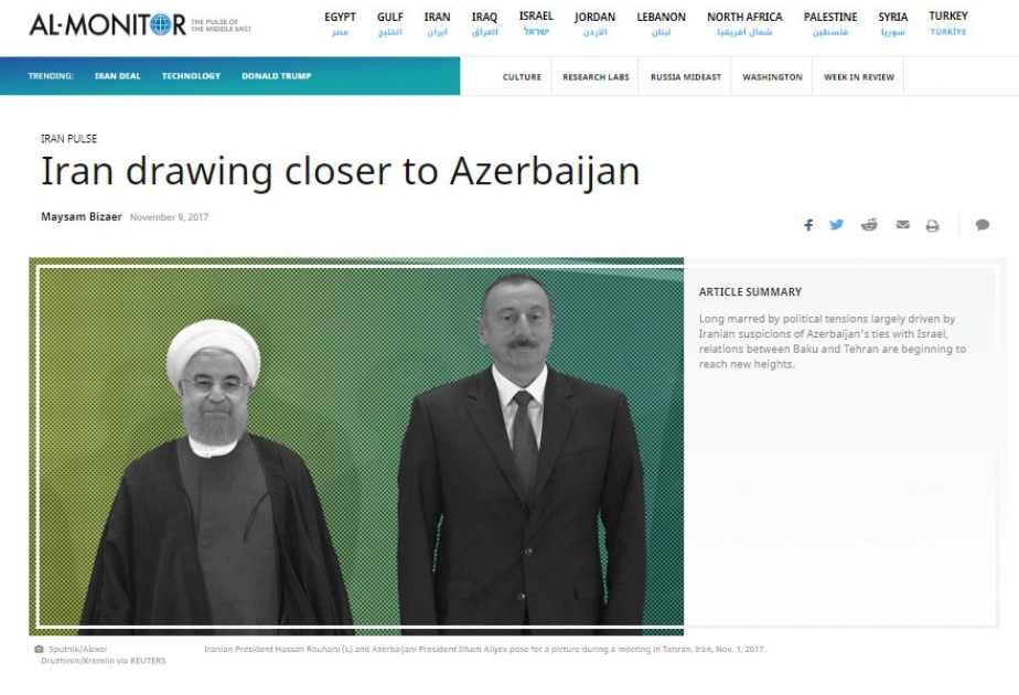 “Al-Monitor” saytı: İran Azərbaycanı seçir