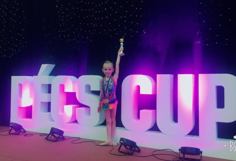 7-year-old Azerbaijani gymnast wins gold at international tournament in Hungary