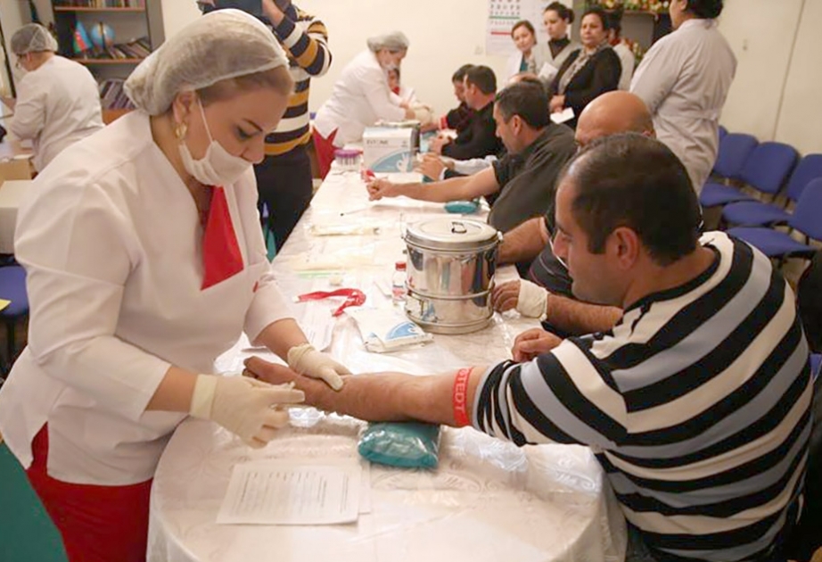 Şəmkirdə qanvermə aksiyası keçirilib