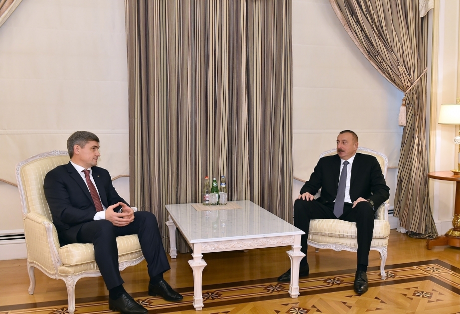 President Ilham Aliyev received Moldova's minister of internal affairs VIDEO