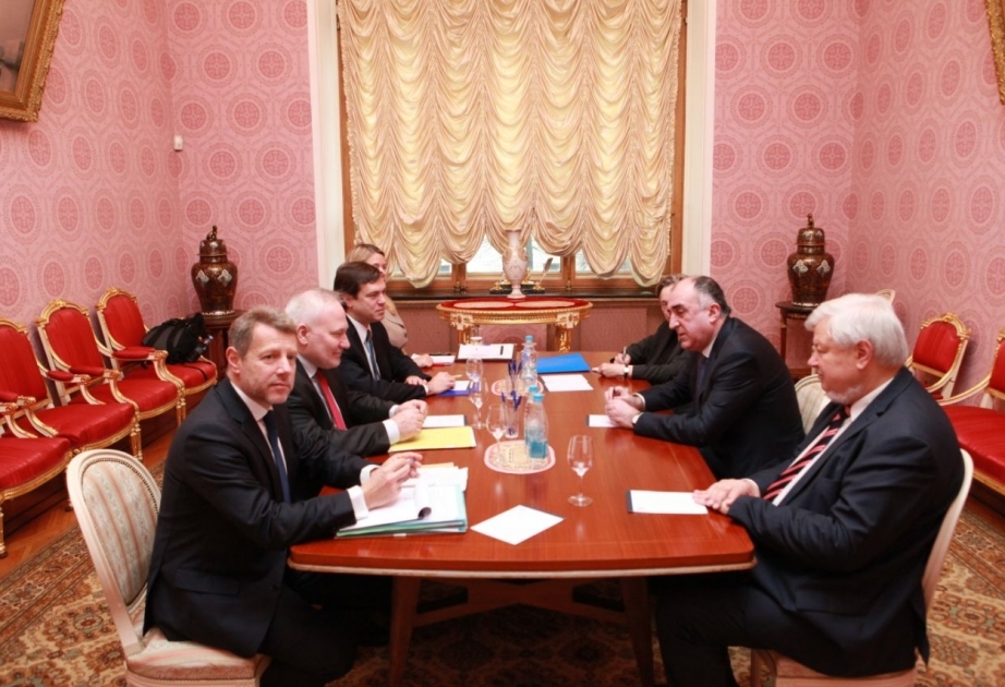 Le chef de la diplomatie azerbaïdjanaise rencontre les co-présidents du Groupe de Minsk de l’OSCE à Moscou