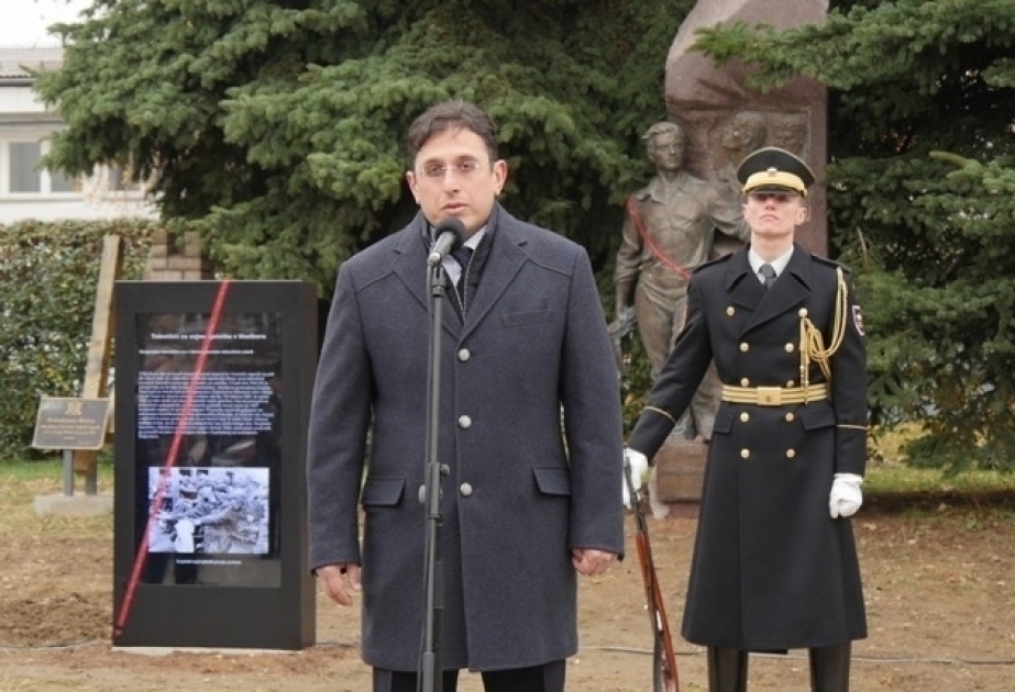 Monument to Azerbaijani WW II hero unveiled in Slovenia