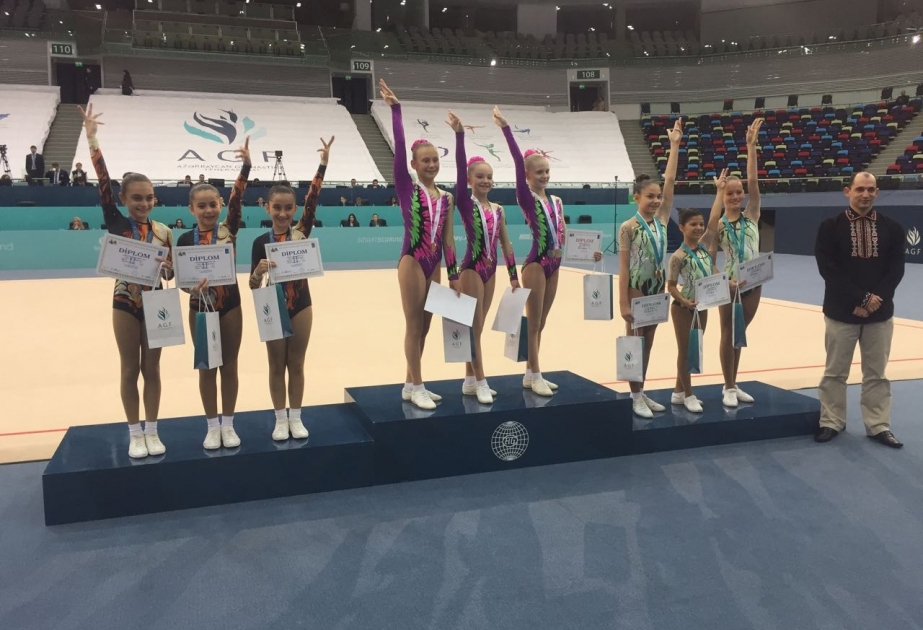 Milli Gimnastika Arenasında keçirilən Gimnastika üzrə birgə yarışların ilk qaliblərinə mükafatlar təqdim olunub