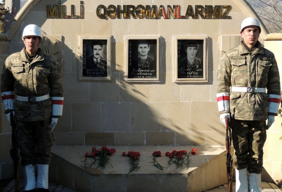 Cəbhə bölgəsində Milli Qəhrəman Çingiz Qurbanovun anım günü keçirilib