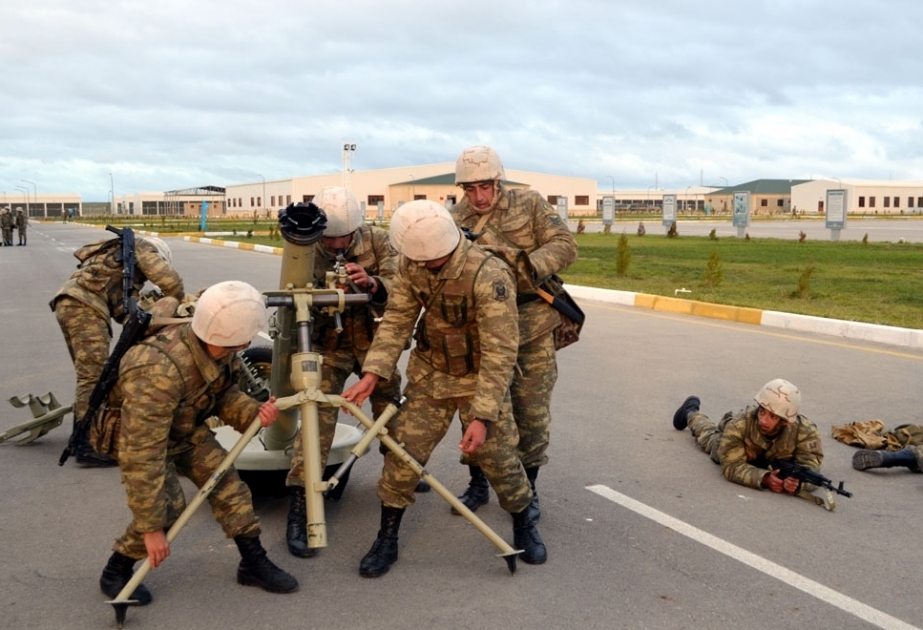 One of military units conduct artillery relay competitions