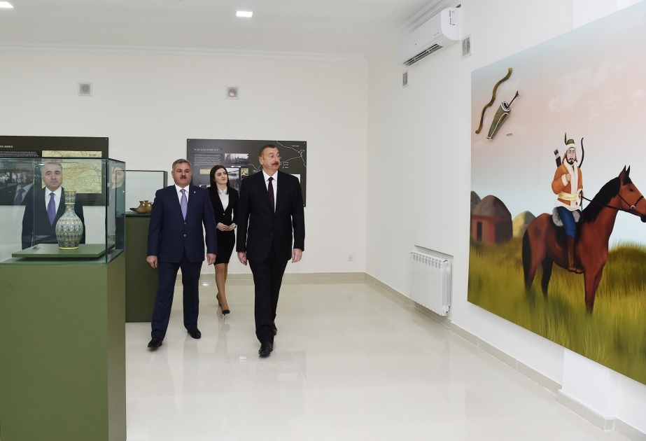 Президент Ильхам Алиев принял участие в открытии Тертерского историко-краеведческого музея  ВИДЕО