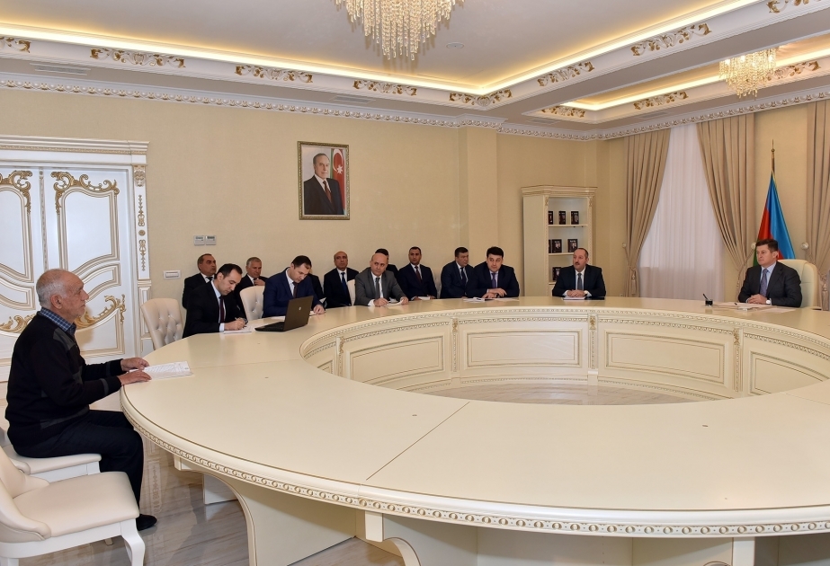 Председатель Государственного комитета по вопросам имущества принял граждан в Сумгайыте ВИДЕО