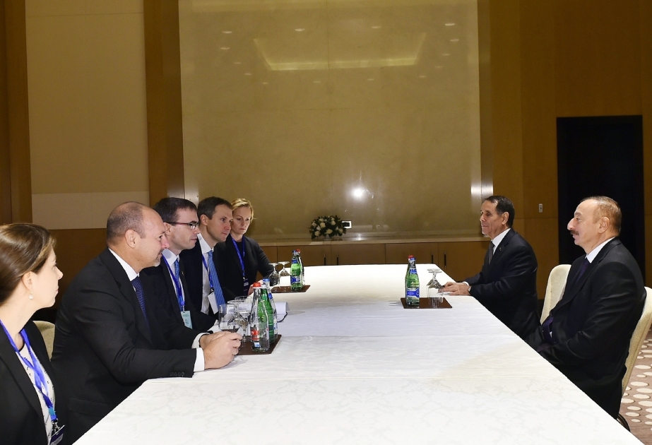 President Ilham Aliyev received Estonian foreign minister VIDEO