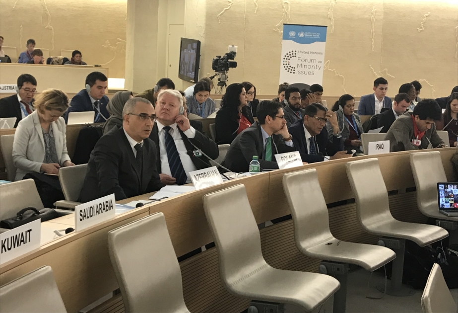 Cenevrədə keçirilən forumda Azərbaycanda milli azlıqlar üçün yaradılmış şəraitdən danışılıb