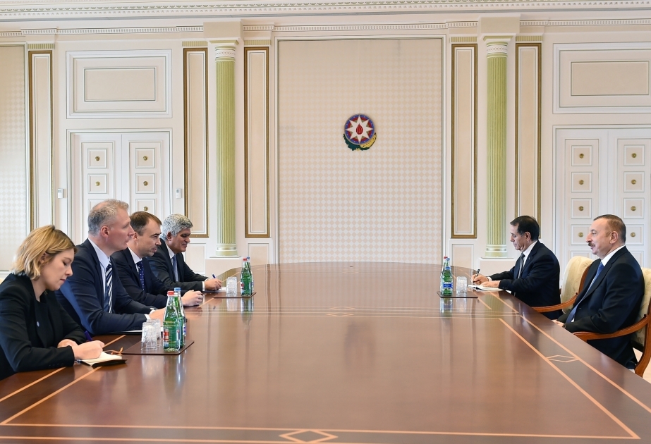 伊利哈姆·阿利耶夫总统接见欧盟代表团
