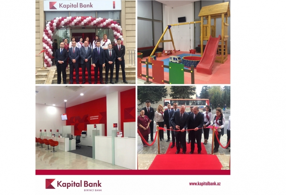 "Kapital Bank" yeni konsepsiyalı "Bakıxanov" filialını istifadəyə verib