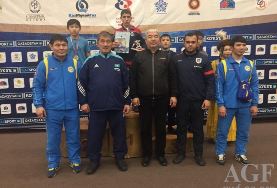 Yeniyetmə güləşçilərimiz Astanada keçirilən beynəlxalq turnirdə üç qızıl medal qazanıblar