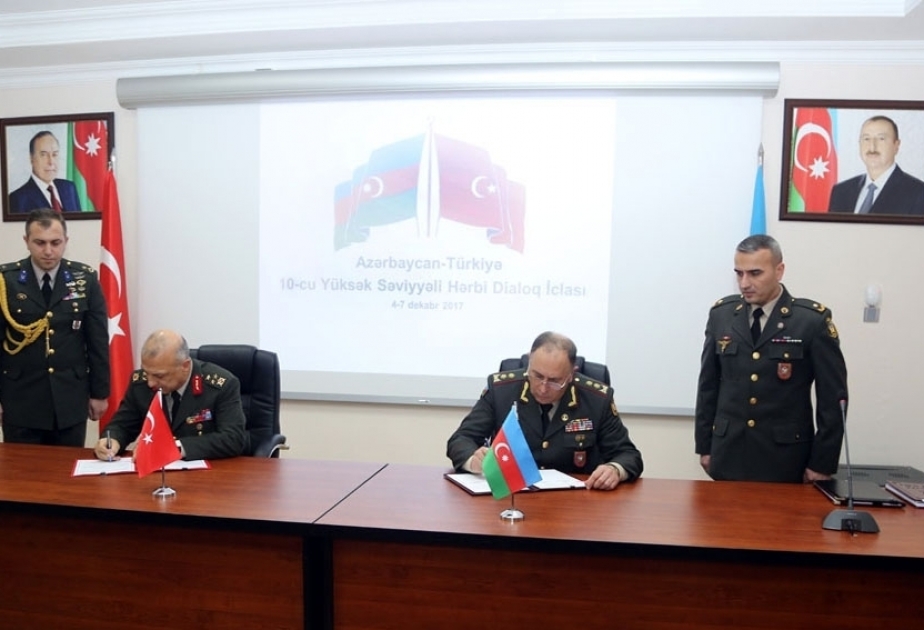 Protokoll der 10. Sitzung des hochrangigen aserbaidschanisch-türkischen Militärdialogs unterzeichnet