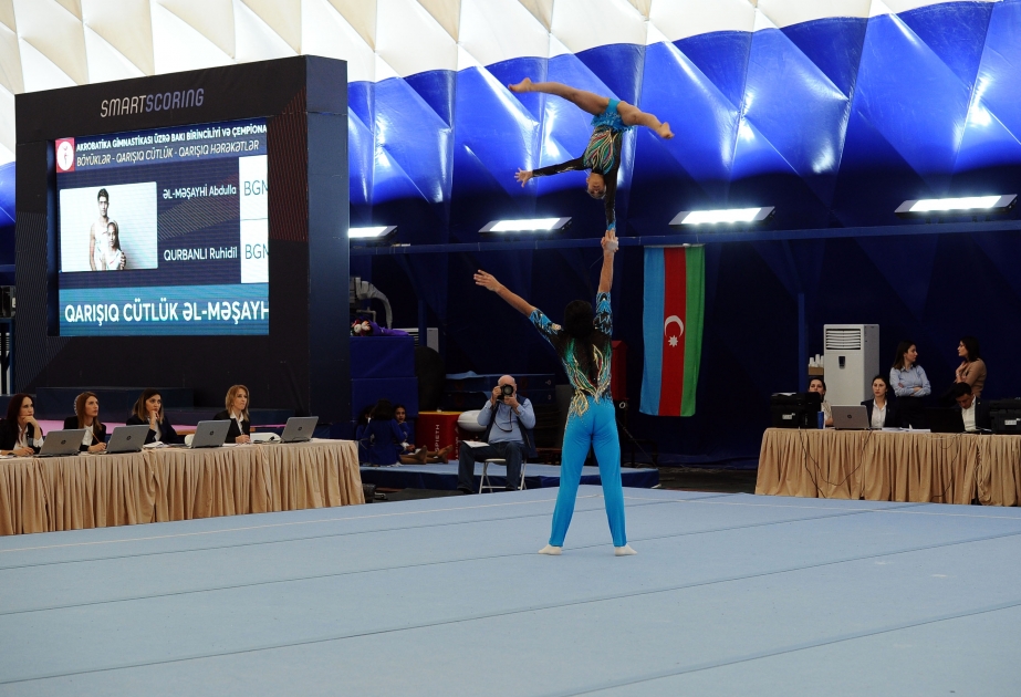 Milli Gimnastika Arenasında növbəti birgə yarışlara start verilib