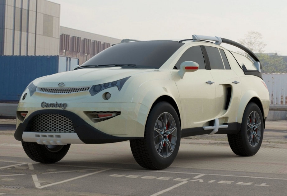 Junger Aserbaidschaner Ramil Najafov erarbeitet Design des Automodells "Karabach"