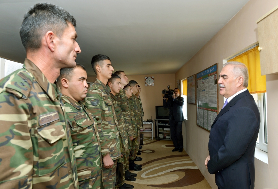 Chairman of Nakhchivan Supreme Assembly visits military post in Garmachatag village
