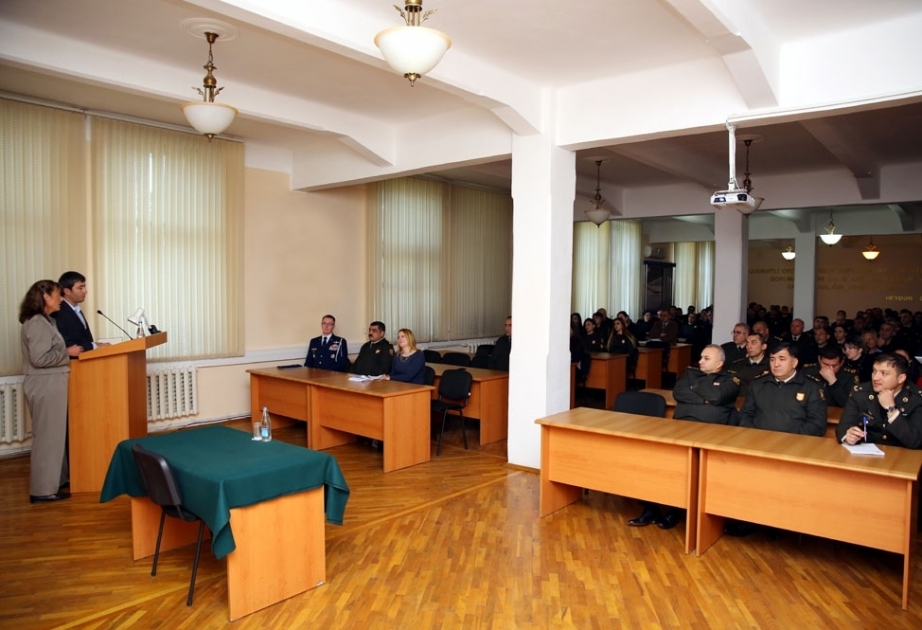 NASA female astronaut visits Military Academy of Azerbaijani Armed Forces