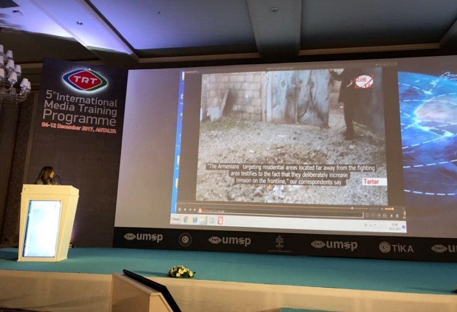 Internationales Medien-Trainingsprogramm in Antalya: AZERTAC präsentiert Videoaufnahmen über April-Gefechte