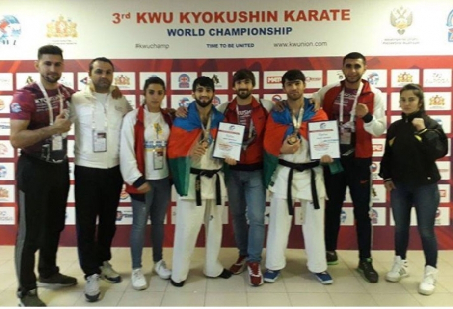 Azerbaijani karate fighters take two bronzes at Kyokushin World Championship