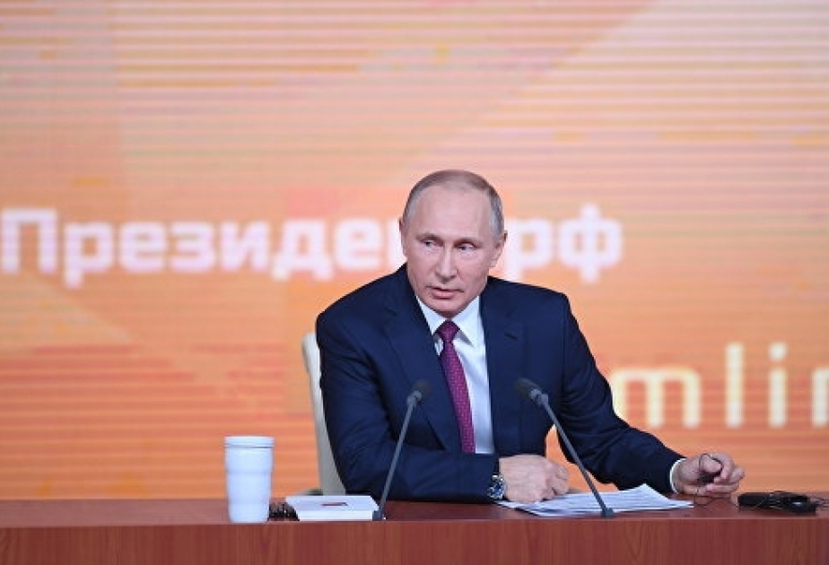 Vladimir Putin holds annual news conference