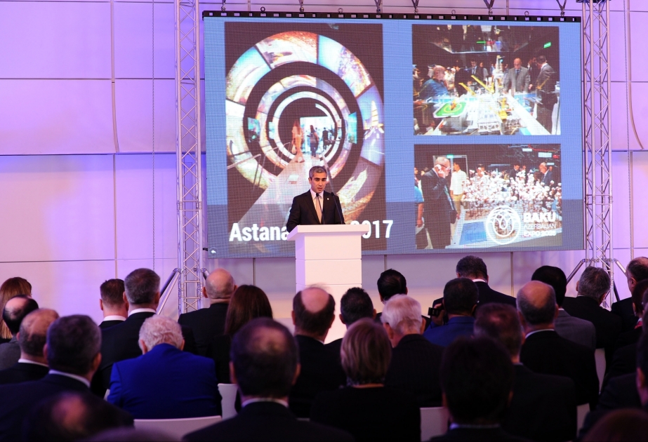 Bewerbung von Baku zur Ausrichtung der Weltausstellung- 2025 präsentiert