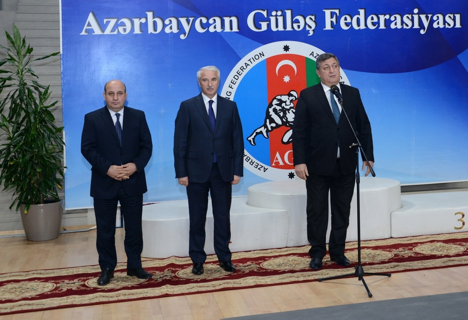Güləş üzrə Azərbaycan çempionatının açılış mərasimi keçirilib